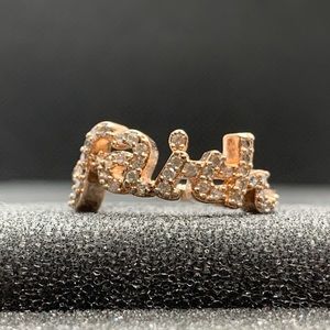 Joan Boyce CZ Faith Ring